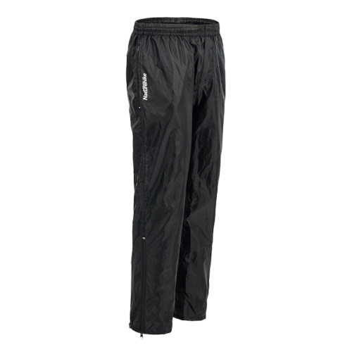 Naturehike Double zipper rain pants-upgrade (Medium) - Black