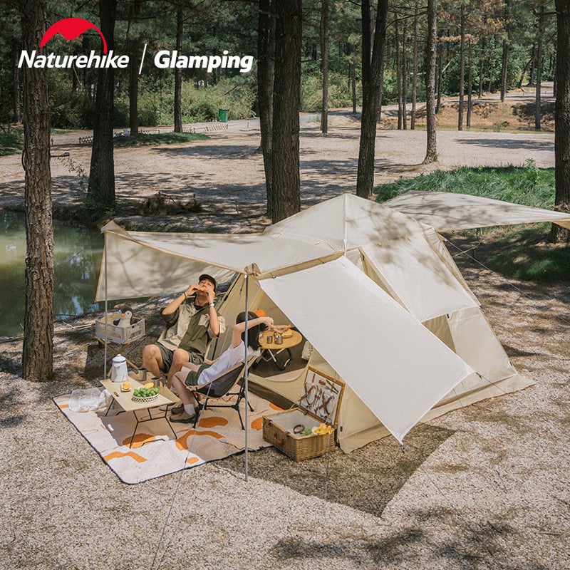Naturehike Ango 4 person Automatic tent with snow skirt - Cheese Color