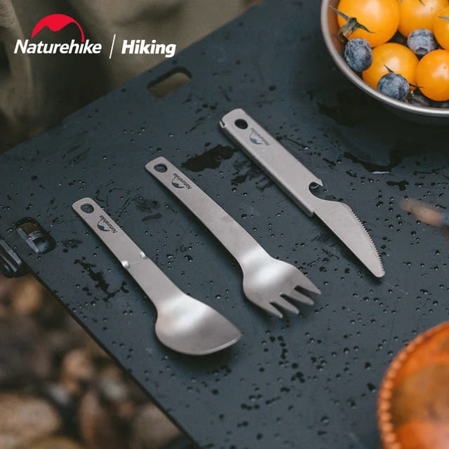 Naturehike titanium knife, fork and Spoon set - Titanium