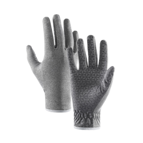 Naturehike GL09-T Lightweight Sunscreen Anti-skid Gloves (Large) - Light and Dark Gray