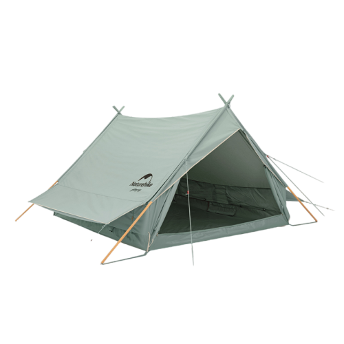 خيمة  موديل إكستند 4.8 بقماش قطني وقاعدة ذات أعمدة  من ناتشر هايك - اللون الأخضر