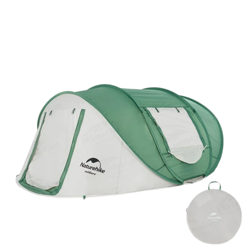 Naturehike 3-4 hand pop up automatic tent - Green&Grey