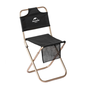 [6927595733806] كرسي قابل للطي MZ01 مع ظهر باللون الأسود من ناتشر هايك