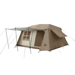 [6927595753668] خيمة ناتشر هايك فيليدج 13 لخمسة إلى ثمانية أشخاص، تركيبها تلقائيًا، توفر مساحة واسعة (مع عمود للقاعة) - اللون البني