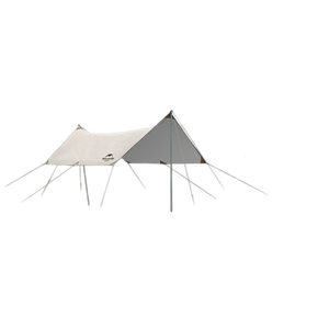 [6927595795125] مظلة حماية ناتشر هايك جيردر مع عامودين مغطيين بطبقة فينيل فضية (الإصدار الفضي) بحجم 4*3 متر